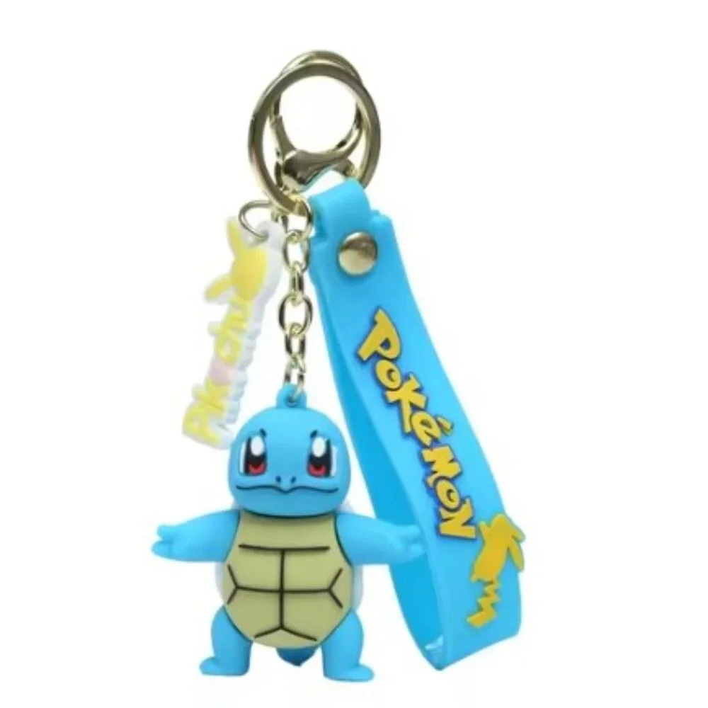 Squirtle Pokémon 3D Figure Keychain Bag Charm Strap